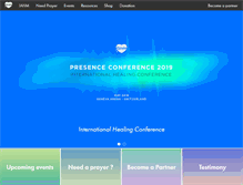Tablet Screenshot of healing-ministries.org